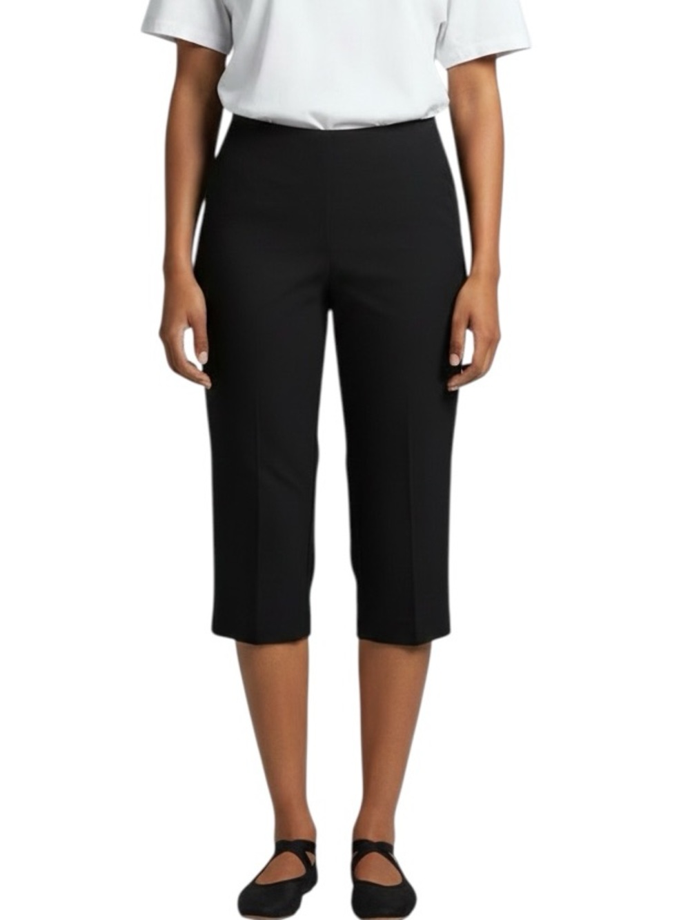 COS slim fit knee length capri pants with flat front size 10 like new condition
